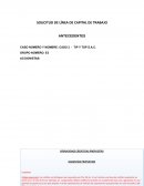 SOLICITUD DE LÍNEA DE CAPITAL DE TRABAJO