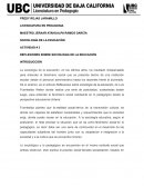 REFLEXIONES SOBRE SOCIOLOGIA DE LA EDUCACIÓN