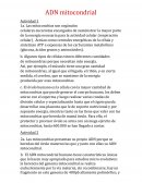 Biologia ADN mitocondrial