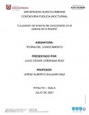 La posición de la teoría del conocimiento en el sistema de la filosofía