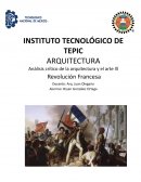 Análisis crítico de la arquitectura y el arte. Revolución francesa