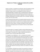 Espacio en el Tiempo y el discurso moderno De Luis Miro Quesada