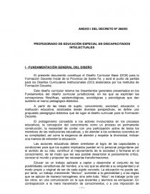 PROFESORADO DE EDUCACIÓN ESPECIAL EN DISCAPACITADOS INTELECTUALES. Página 1