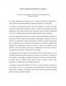 Cultura organizacional para su negocio