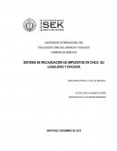 Incobrabilidad en el Sistema Tributario Chileno