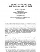 LA CULTURA NEGOCIADORA EN EL PERÚ UN ESTUDIO EXPLORATORIO