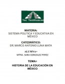 SISTEMA POLITICA Y EDUCATIVA EN MÉXICO