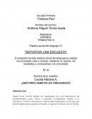 Práctica social del lenguaje 12: “REPORTAR UNA ENCUESTA”