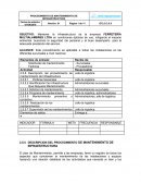 PROCEDIMIENTO DE MANTENIMIENTO DE INFRAESTRUCTURA