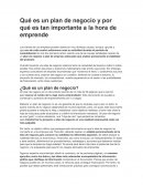 Qué es un plan de negocio y por qué es tan importante a la hora de emprender