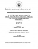 Los desafios y limitantes que los estudiantes de los niveles media superior y superior afrontan a una nueva modalidad