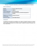 Evaluación financiera y económica del proyecto de inversión