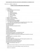 ESTRUCTURA DEL PORTAFOLIO PEDAGÓGICO
