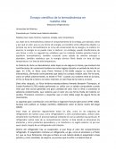 Ensayo científico de la termodinámica en nuestra vida (Maquinas refrigeradoras)
