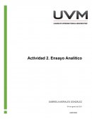 Ensayo Analítico, Escuela Tradicional y Contemporanea