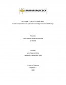 Cuadro comparativo sobre aplicación del Código Sustantivo del Trabajo