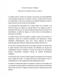Auditoria interna y externa. Página 1