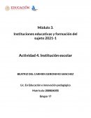 Instituciones educativas y formación del sujeto 2021-1