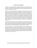 Derecho a la igualdad