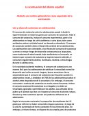 La acentuación del idioma español