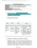 FUNDAMENTOS PARA EL APRENDIZAJE Y ÉXITO PROFESIONAL PROYECTO