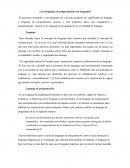 ¿Los lenguajes de programación son lenguajes?