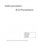 Anàlisi psicomètric de la Procrastinació