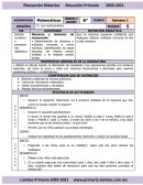 PLAN MATEMATICAS 6to Grado