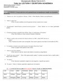 Taller de LECTURA Y ESCRITURA ACADÉMICA