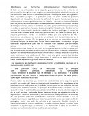 Historia del derecho internacional humanitario
