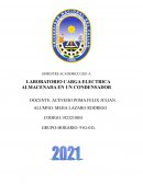 LABORATORIO CARGA ELECTRICA ALMACENADA EN UN CONDENSADOR