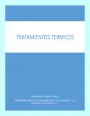 Tratamientos termicos