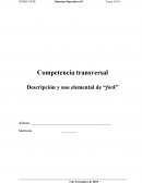 Competencia transversal Descripción y uso elemental de “fork”