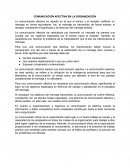 Comunicacion afectiva en la organizacion