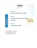 Sesión 4. Actividad 1. Las condiciones de trabajo y el principio de igualdad