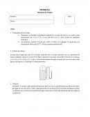 Prueba . Mecánica de Fluidos