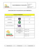 PLAN DE REACCIÓN Y EVACUACIÓN EN CASO DE EMERGENCIA. CASCADA DE EMERGENCIA