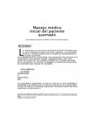 Manejo médico inicial del paciente quemado