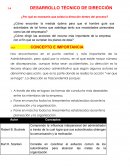 DESARROLLO TÉCNICO DE DIRECCIÓN