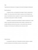 Importancia de la comunicación y el lenguaje en la carrera de tecnología de la información