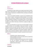 Unidad Didáctica de Lengua Grado: 4°