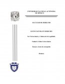 Cultura de la legalidad UNAM. Actos de corrupción