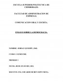 ENSAYO SOBRE LA DEMOCRACIA