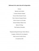 Informe de la entrevista de la depresión