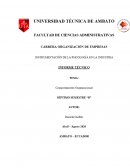 FUERZAS DEL COMPORTAMIENTO ORGANIZACIONAL