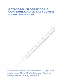 Confiabilidad en las fuentes de información. Página 1