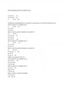 Algebra. Transformaciones elementales