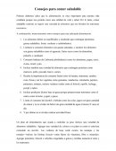 Comer saludable