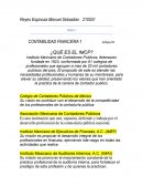 CONTABILIDAD FINANCIERA 1 ¿QUÉ ES EL IMCP?