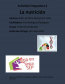 Actividad integradora 6 La nutrición
